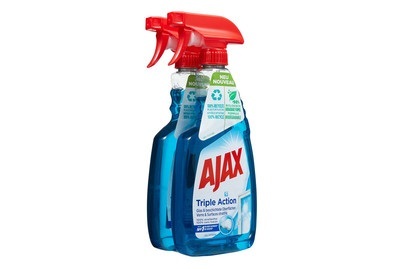 AJAX Glas- und Fensterreiniger TRIPLE ACTION DUO