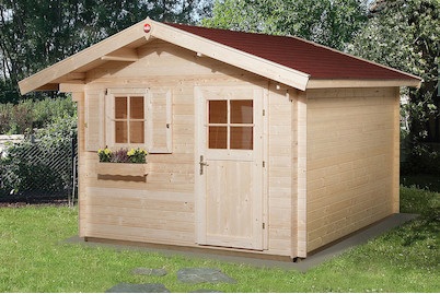 Weka Gartenhaus Premium28 FT, 300x300, V