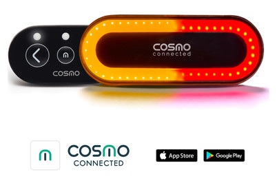 Cosmo Connected Ride + Remote Control - Helmbeleuchtung (Schwarz)