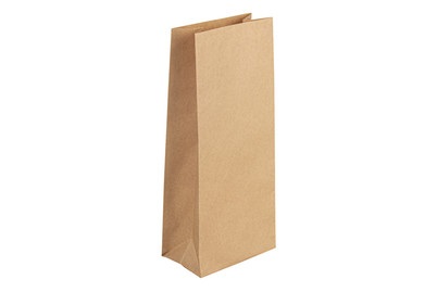 Papier-Blockbodenbeutel, kraft Btl 25St