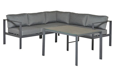 Alu Ecklounge inkl. Tisch Romny