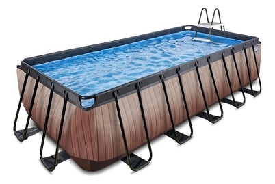 Exit Frame Pool 5.4x2.5x1.22m, Holzoptik