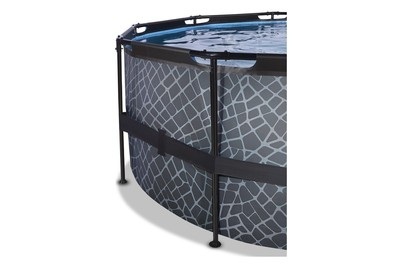 Exit Frame Pool ø450x122cm, grau