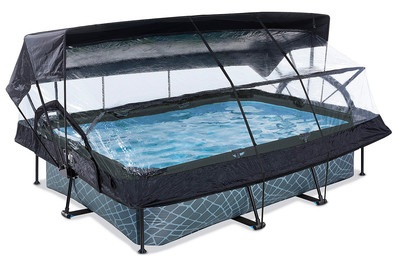 Exit Frame Pool 300x200x65cm, grau