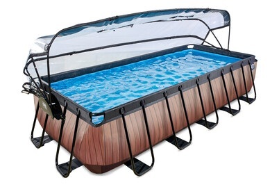 Exit Frame Pool 5.4x2.5x1m Holzoptik