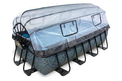 Exit Frame Pool 4x2x1m, grau