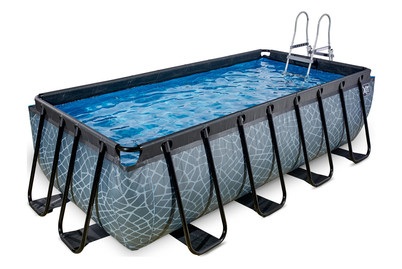 Exit Frame Pool 4x2x1m, grau