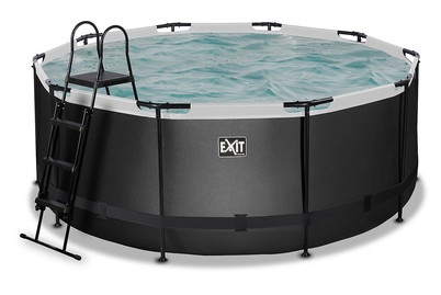 Exit Frame Pool ø360x122cm schwarz