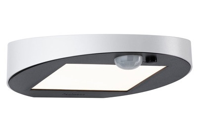 Paulmann Ryse 94247 Solar-Außenwandleuchte mit Bewegungsmelder 1.2 W Warm-Weiß Weiß