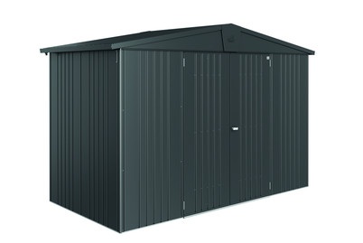 Biohort - Gerätehaus EUROPA 4A - dunkelgrau - Metall - 156/316/209 cm