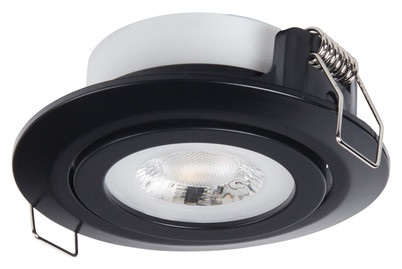 LED Einbauleuchte 3er-Set schwenkbar 3x6W 3.000K Schwarz matt