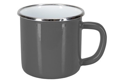 Tee- und Kaffee - Mug Grey, Emaille, 4 dl, Ø 9 cm