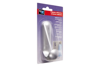 Klebehaken J matt chrome Inofix