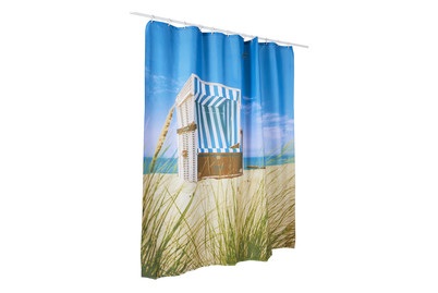 MOOD Duschvorhang Textil STRANDKORB