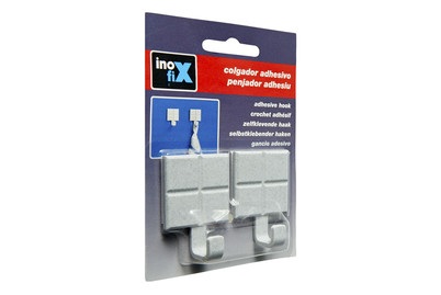 Klebehaken grau 2st Inofix