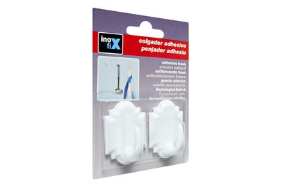 Klebehaken weiss 2st Inofix