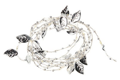 MOOD LED Kette Blätter silber