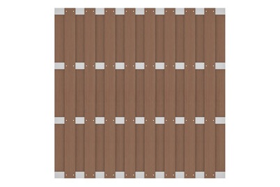 Sichtschutzwand WPC Teak