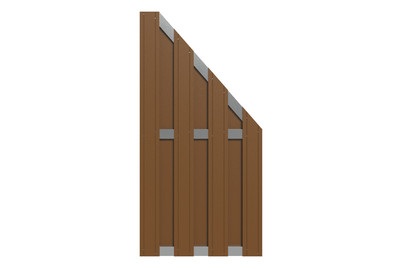 Sichtschutzelement WPC schräg braun