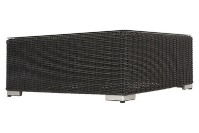 MOOD Lounge Clubtisch HAVANNA II Schwarz wicker