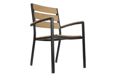 MOOD Stuhl LIVORNO PS Wood teak/black
