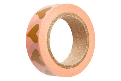 Washi-Tape mit Herzen rosa