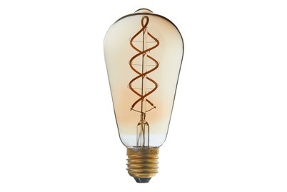STAR TRADING E27 ST64 Decoled Spiral Amber - LED Leuchtmittel