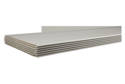 Wandpaneele PVC Weiss glänzend