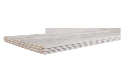Wandpaneele PVC 3D Rustikal Weiss