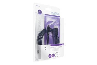 Schwaiger HDMI Kabel HDMI - Micro 1,5m Schwarz