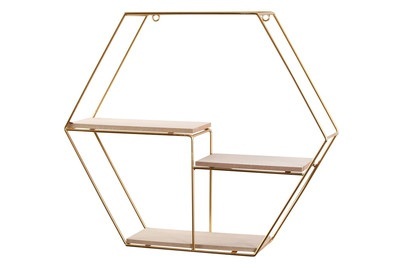 Wandregal Eisen-Holz