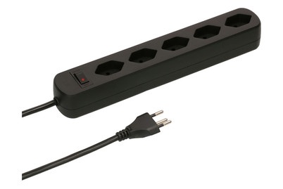 Max Hauri AG 160277 Steckdosenleiste mit Schalter 1 Stück Weiß CH-Stecker 1 St.