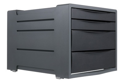 Schubladenbox schwarz
