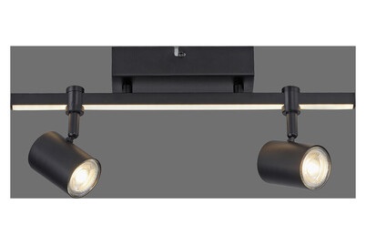 Rik 2 LED Deckenlampe schwarz