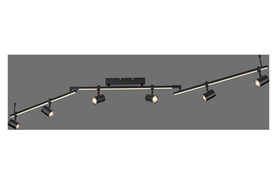 Rik 6 LED Deckenlampe schwarz