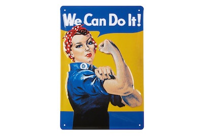 Werbe-Blechschild We Can Do It!