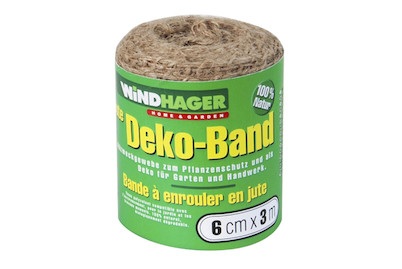 Windhager Jute-Dekoband, nature, Vlies