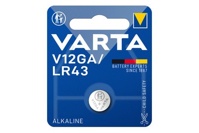 Lithium Batterie V12GA/LR43, 1,5V - 1 Stück