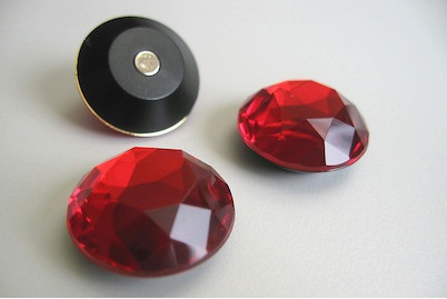 Diamant-Magnete 25mm rot