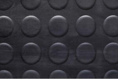 Gummimatte Punto schwarz 120cm