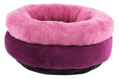 TrendLine Hunde- und Katzenbett Donna rosa/lila D=40cm H=20cm