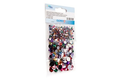 Schmuck Steine farbig rund ca. 600 Stk