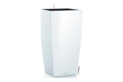 Lechuza - 2er-Set Blumenkästen mit Integriertem Bewässerungssystem Cubico Premium 40 - Weiss