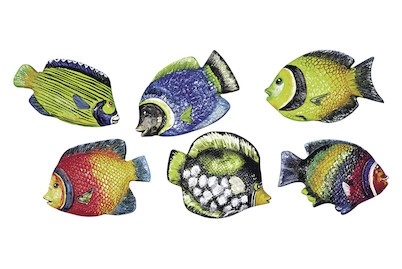 Gießform: Fische9cm, 6 Motive