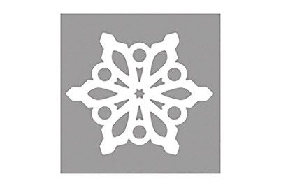 Silhouetten-Stanzer Schneeflocke
