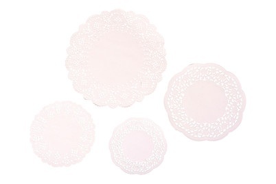 Spitzenpapier Set: Rund