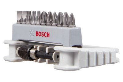 Bosch Accessories 2608522130 Bit-Set 12teilig Schlitz, Kreuzschlitz Phillips, Kreuzschlitz Pozidriv, Innen-TORX