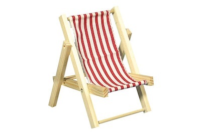 Holz-Sonnenliege, klassikrot, 14cm, SB-B