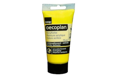 Oecoplan Acrylfarbe seidenglänz. H'gelb
