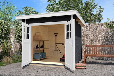 Weka Gartenhaus 179 Gr. 3, anthrazit, 28